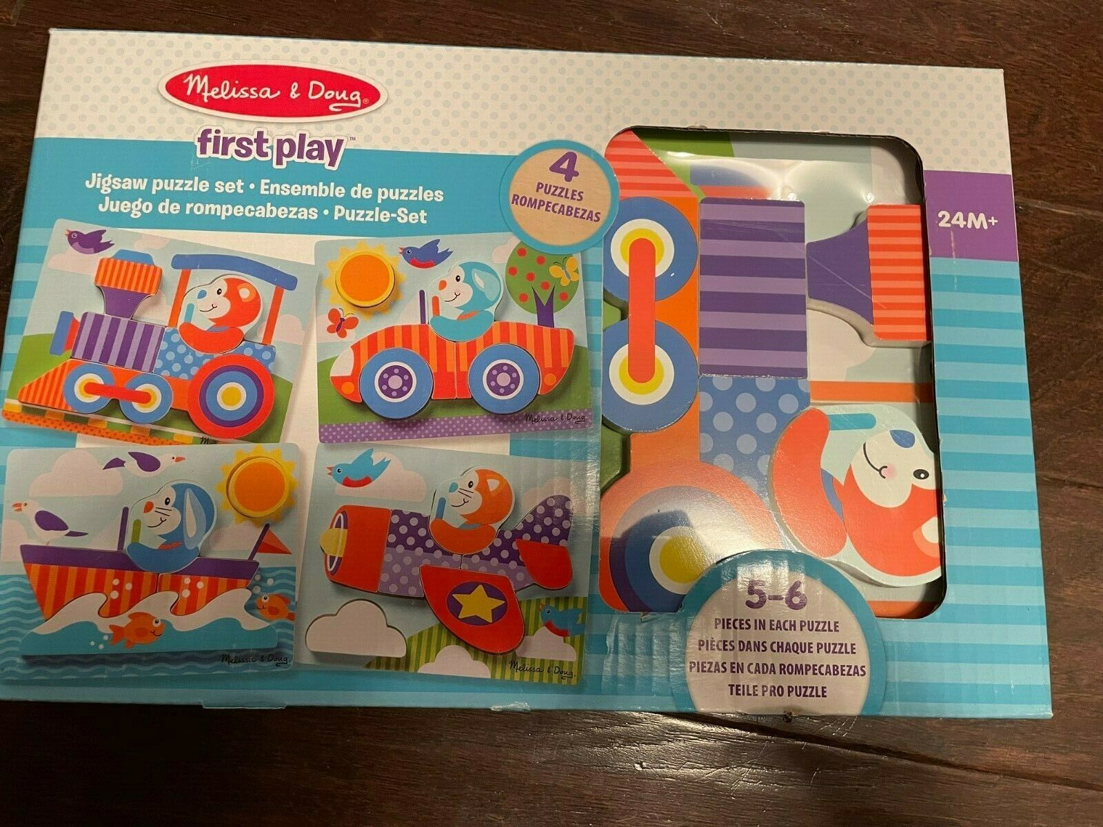 Melissa And Doug First Play Wooden Jigsaw Puzzle Set - Vehicles - Item # 30133